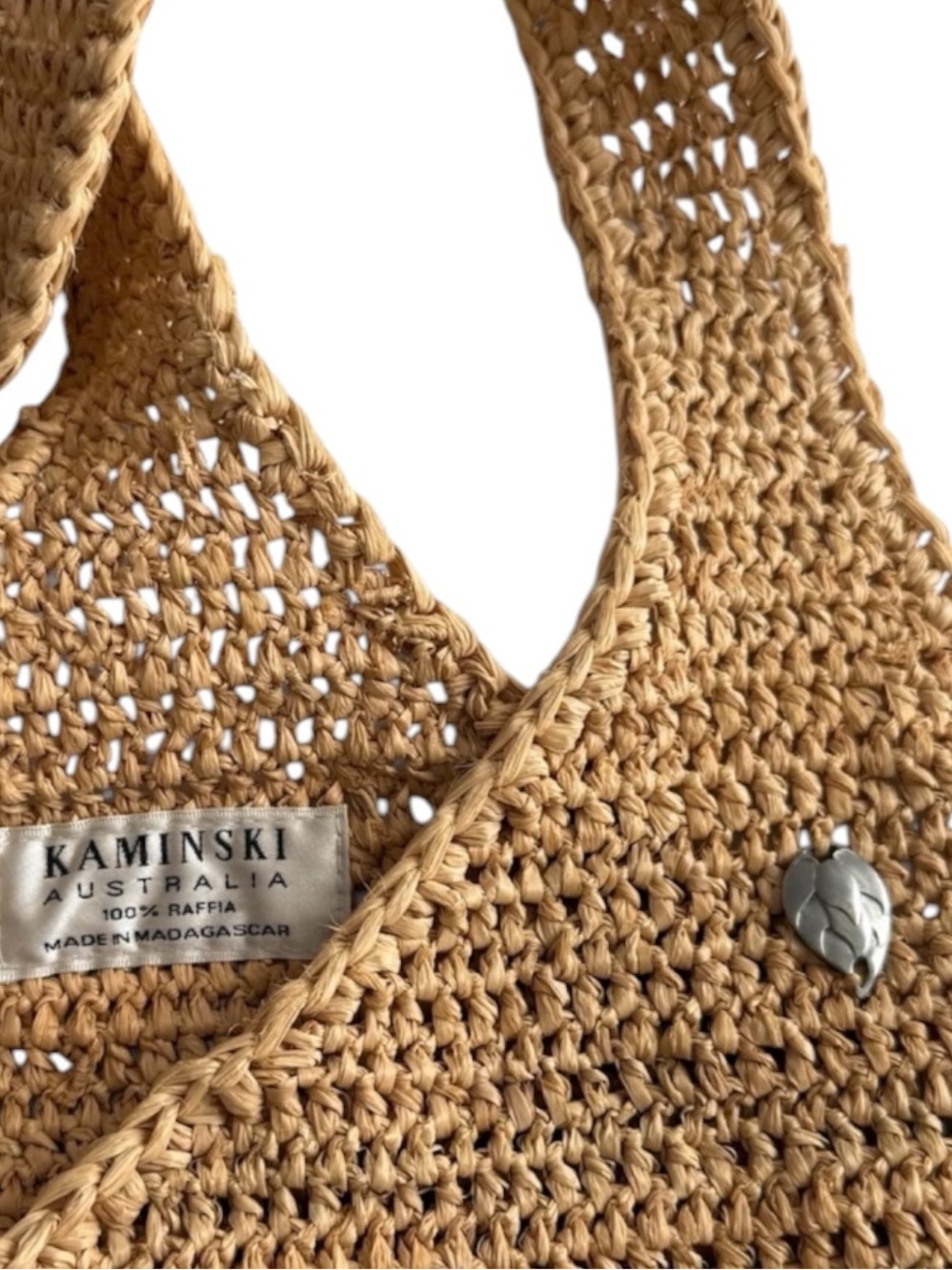 Helen Kaminski Woven Shoulder Bag | Handmade Madagascar 100% Raffia Boho Tote - Picture 12 of 12